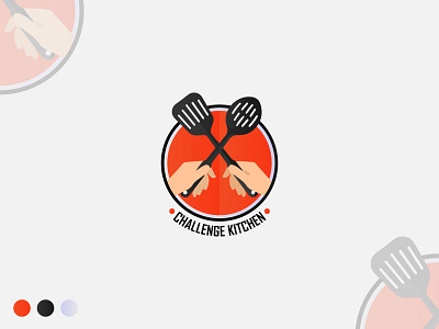 CHALLENGE KITCHEN । Logo Design branding cooking logo design design mine graphic design icon kitchen logo logo logo design restaurant branding restaurant logo