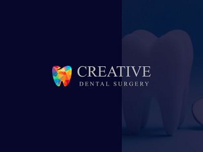 CREATIVE DENTAL SURGERY । Logo Design brand identity creative dental surgery dental dental care dental clinic dental logo design mine graphic design icon logo logo design