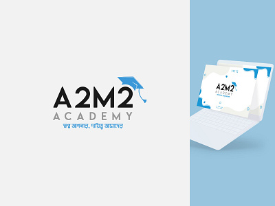 A2M2 Academy । Logo Design academy logo brand identity branding design design mine education logo graphic design icon learning logo logo logo design