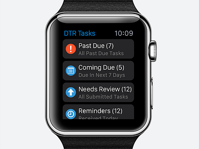 Tasks app for Apple Watch apple mobile tasks ui watch