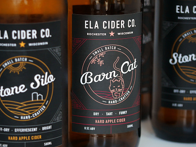 Ela Cider Co. apples branding cider design farm illustration label