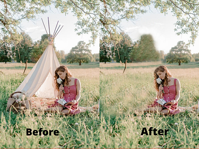 Object removal by photoshop