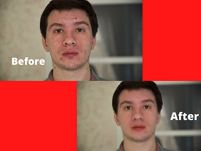 Photo retouching by photoshop