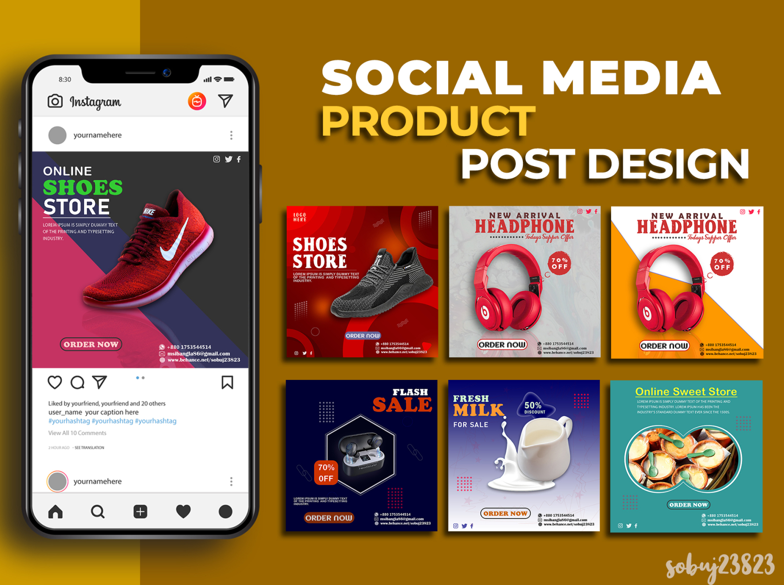 Product Social Media Post Design by Mr. Freelance on Dribbble