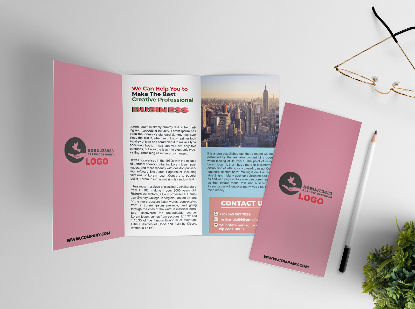 Business Trifold Brochure by Mr. Freelance on Dribbble