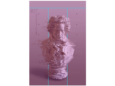 Glitch Beethoven beethoven digital glitch graphic design music photography text typography