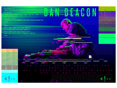 Glitch Dan Deacon dan deacon digital glitch graphic design music ram rgb sxsw typography
