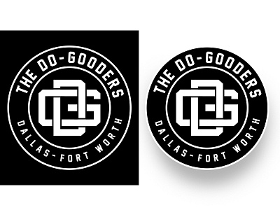 The Do-Gooders Logo Finale charity circle dg graphic illustrator logo logo design non profit typography