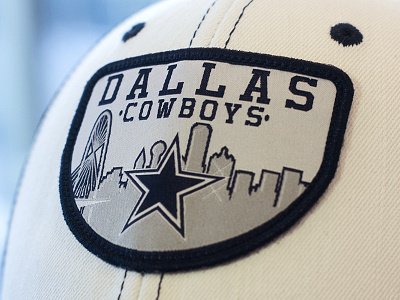 Dc Skyline Patch Photo city cowboys dallas embroidery football hat headwear illustrator nfl patch skyline texas