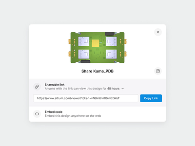 A365 Embed Modal animation code embed figma interaction interface modal pcb product design share web