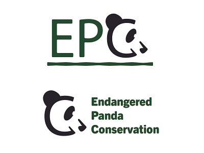 Daily Logo Challenge - Day 3 - Endangered Panda Conservation branding dailylogochallenge design icon illustrator logo logo design logodesign vector