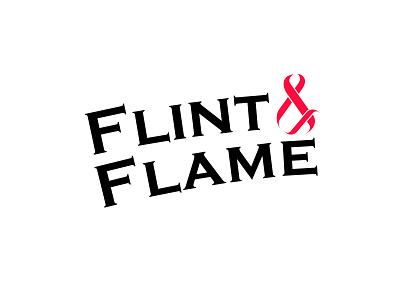 Daily Logo Challenge - Flint & FLame branding daily logo challenge dailylogochallenge design flame logo illustrator logo logo design logodesign