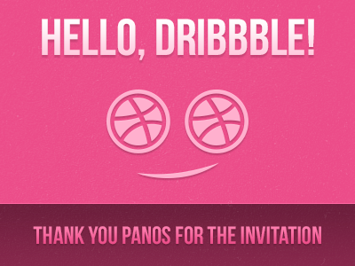 Hello, Dribbble! debut dribbble eyes hello smile thanks