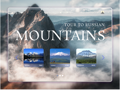 Montains belarus design ui ux web