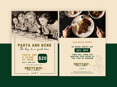 Pretty Boy Poster Design design poster design restaurant restaurant branding