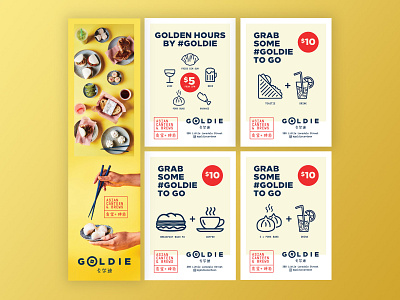 Goldie Restaurant Poster Design design poster design restaurant branding