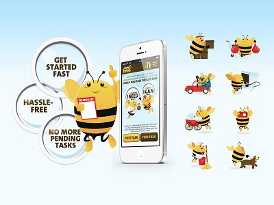 Duty Bees Branding & Illustration brand design branding design illustration ui design