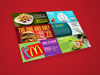 McDonald's Promotional Website Banners design restaurant branding website