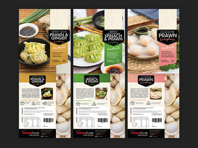 Tasman Foods Dumplings Packaging design dumplings food and drink packaging design