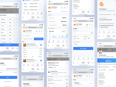 Placepull Dashboard mobile responsive 🍕 food app food delivering food ordering marketing mobile responsive mobile ui restaurant
