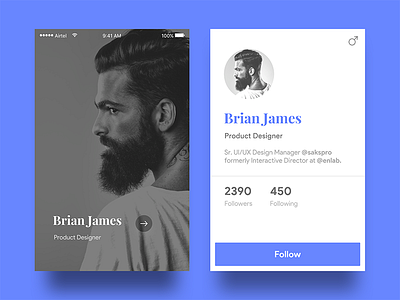  Designer Profile card 