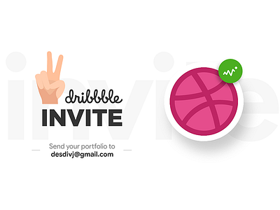 2 Dribbble Invites Giveaway 2 invites debut draft dribbble dribbble invite giveaway giveaway invitation invite player shot two