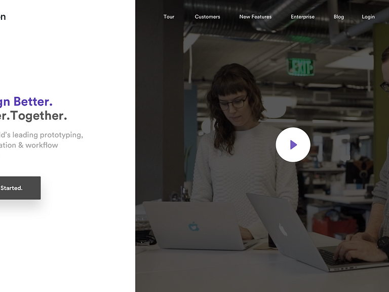 Invision theme redesign landing page & mobile web by Divan Raj on Dribbble