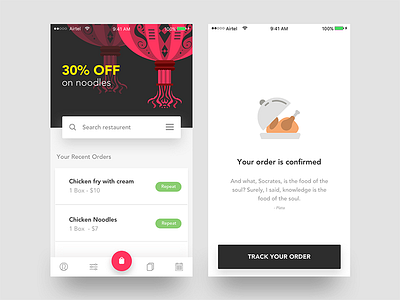 Food App - Offer & Track order