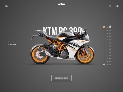 KTM RC 390 - Landing page Animation by Divan Raj on Dribbble