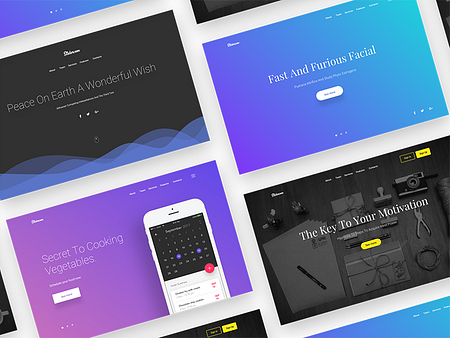 Free header/hero backgrounds slides - Sketch by Divan Raj for UIsumo on ...