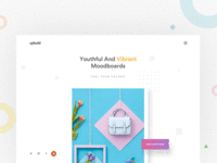 Moodboard website responsive animation