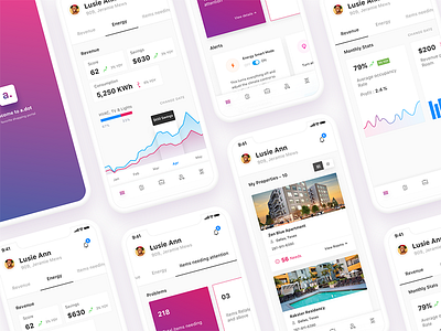 Hotel Management Dashboard iPhoneX admin analytics app automation booking charts dashboard data visualization hotel iphonex menu notification