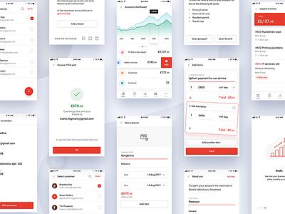 Countingup banking app screens - invoice