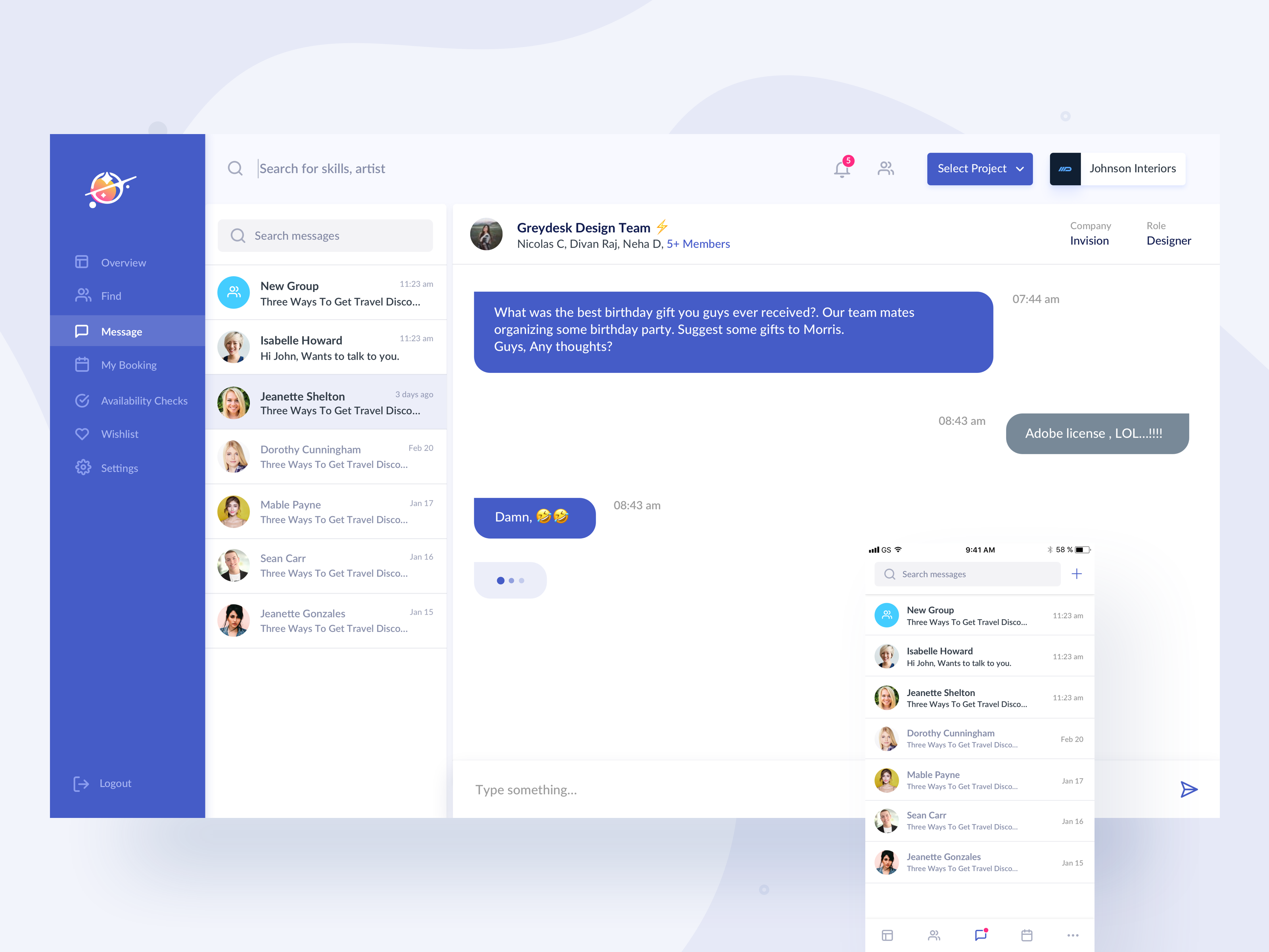 Dribbble - message.png by Divan Raj