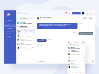 Chat Profile Designs Themes Templates And Downloadable Graphic Elements On Dribbble