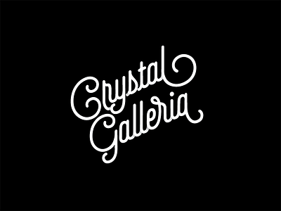 Crystal Galleria's Logotype branding logo selfie typeface shadow typography