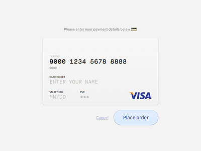 Credit Card Form 002 credit card form dailyui
