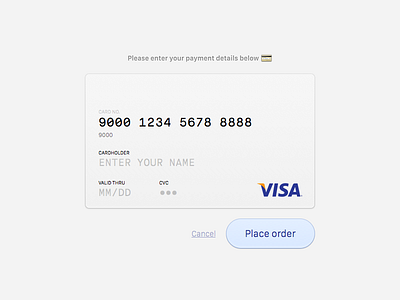 Credit Card Form