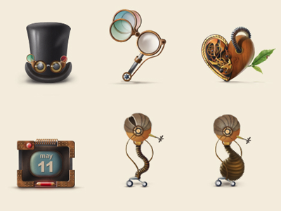 Steampunk Icons icon icons steampunk