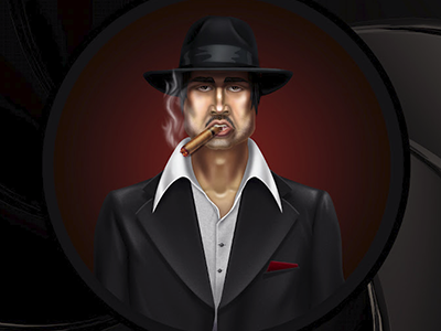 Gangster character gangster illustration mafia