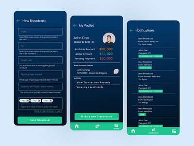 Move-it logistic transport ui