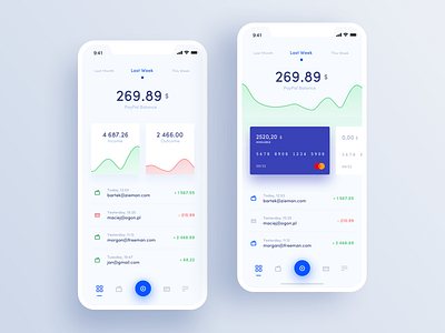 Paypal Redesign Concept - Mobile Dashboards