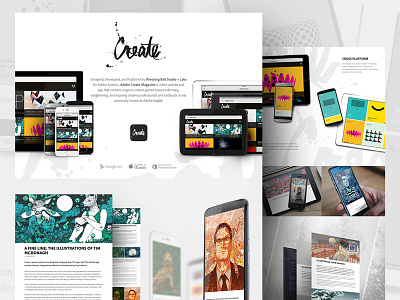 Adobe Create Magazine adobe behance brand brand identity branding design illustration logo portfolio ui