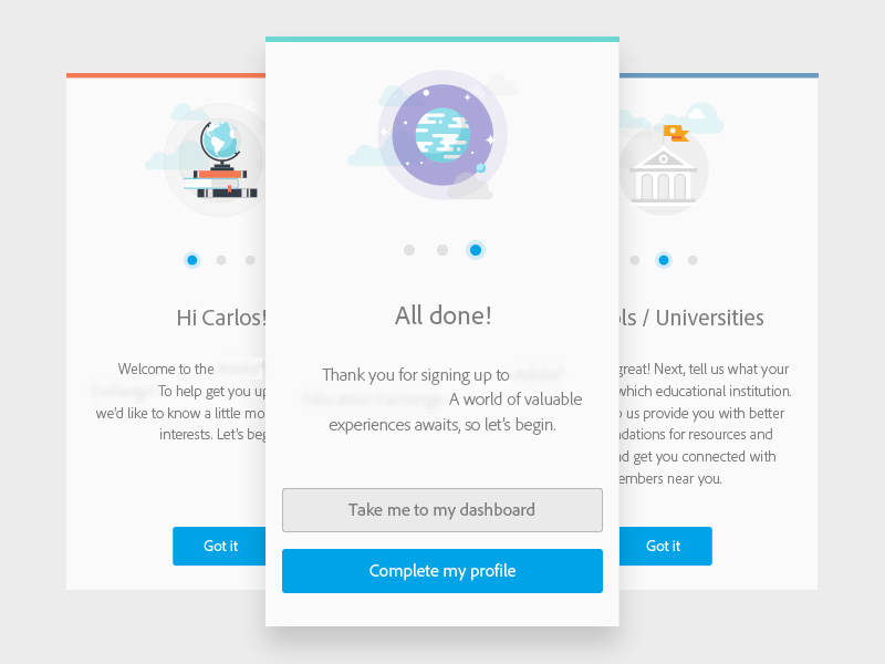 OnBoarding Screens by Carlos Ramos on Dribbble