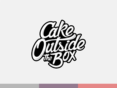 Logotype - Cake Outside The Box behance brand brand identity calligraphy graffiti graphic design illustrator lettering logo type typography vector