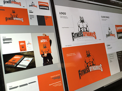 Brand Style Guide behance brand identity branding design fitness logo design print print design