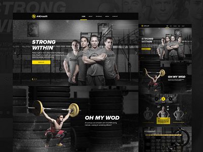 Crossfit Website branding crossfit fitness landing page logo ui ui daily ui design ux web design website