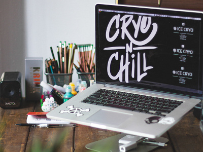 Cryo n Chill Type behance brand brand identity branding cryo design logo logotype miami type typography