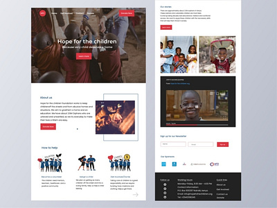 NGO Website charity illustration non profit ui webdesign