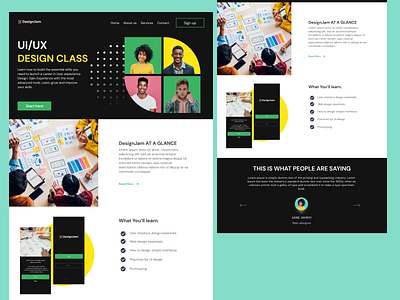 Design Class design ui website